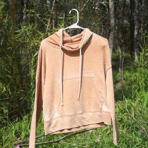 Cowl Neck Sweater with Hood